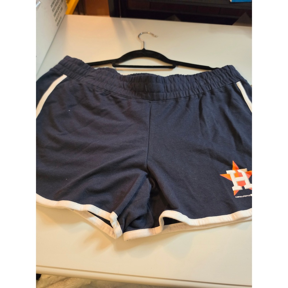 Campus Lifestyle Houston Astros Navy Blue Dolphin Shorts MLB Women Large NWT
